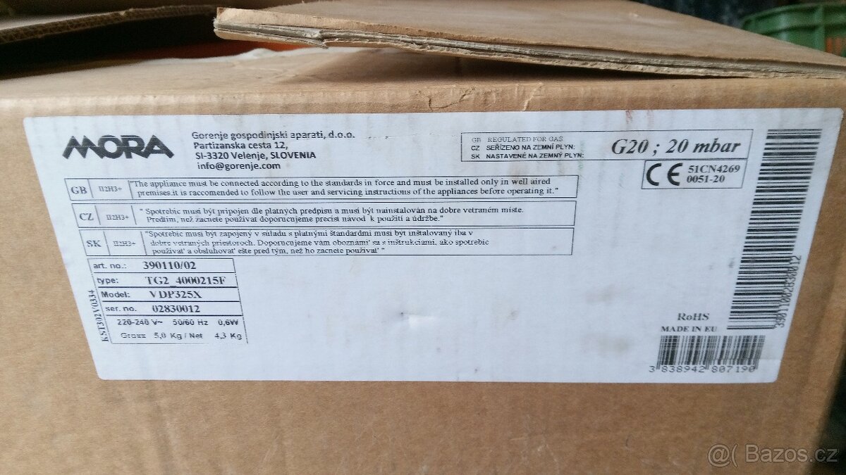 Vařič (plynový) dvě plotýnky přestavba na PB - 6