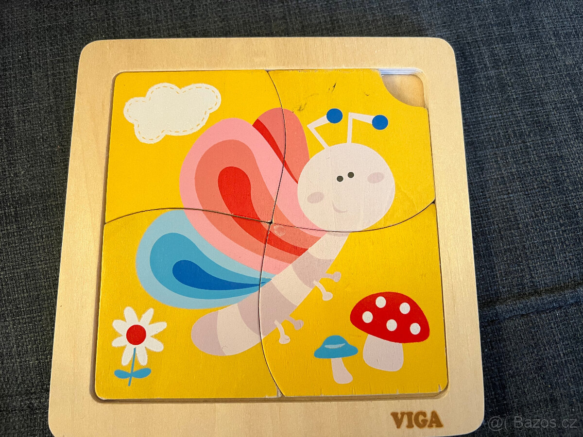 5x dřevěná vkládačka - 6