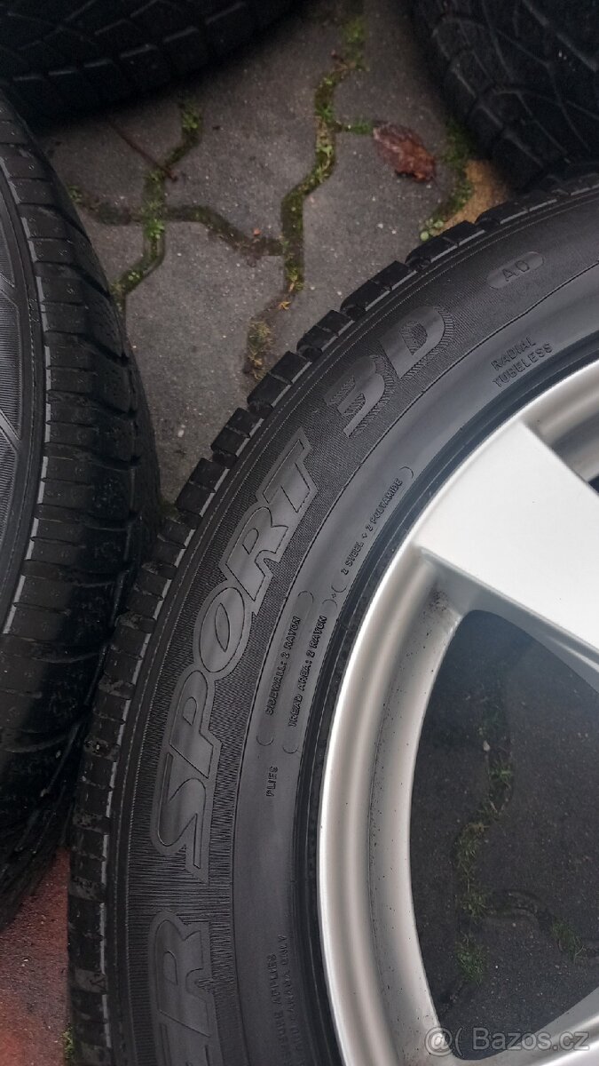 Alu kola 5x112 R18 obutí zimní pneumatiky 235x55 R18 - 6