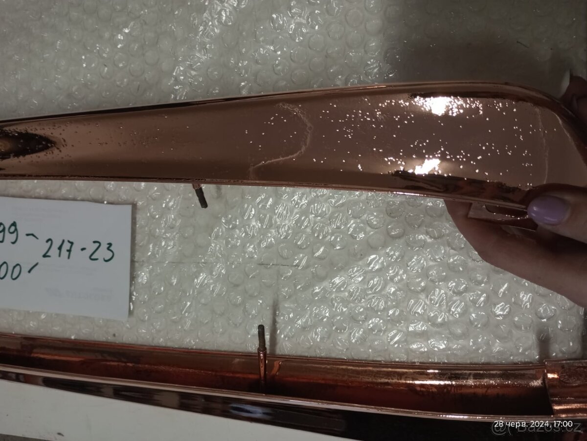 Tatra 603 - 1 lišta krátkého lapače - nový chrom - 6