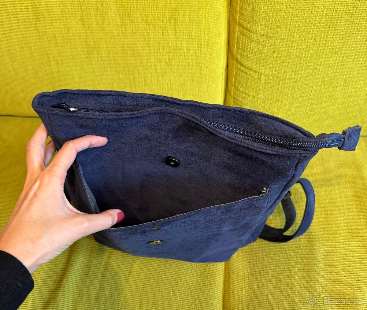 Tmavě modrý dám. batoh, sleva 500 Kč - 6