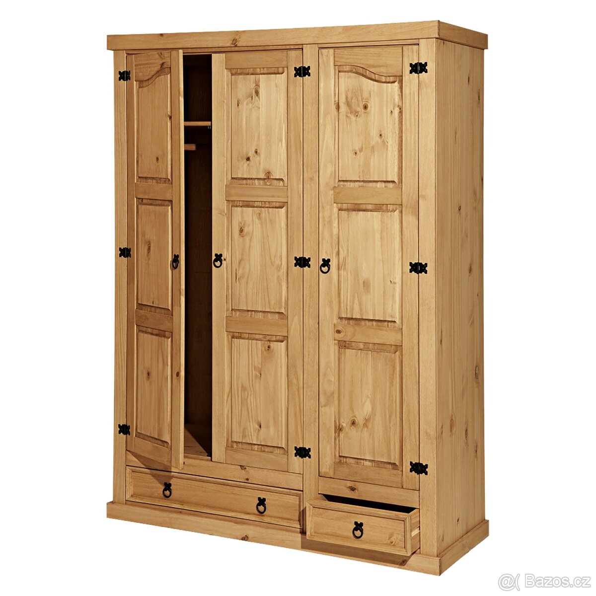 Skříň rustikální Corona 3dveřová - 6