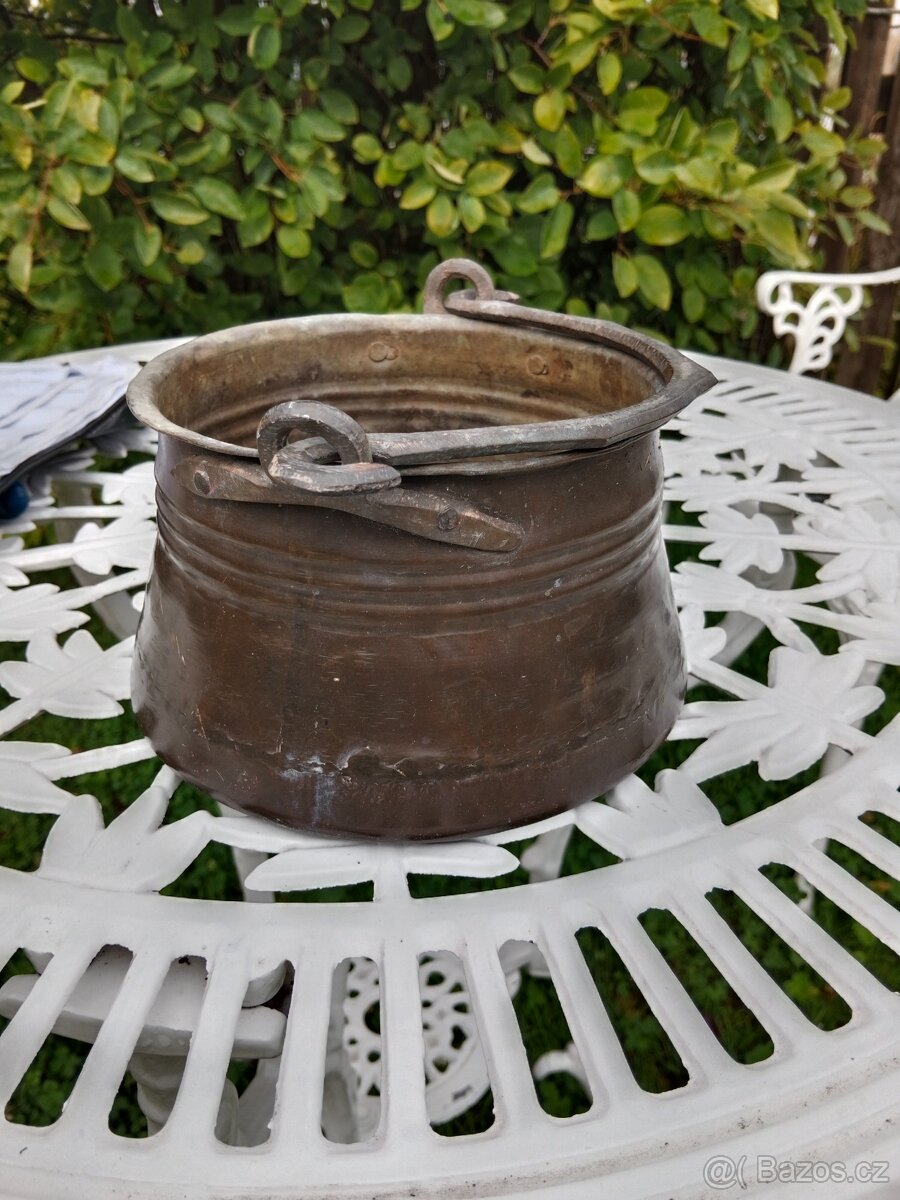 Měděná menší žardiniéra - 6
