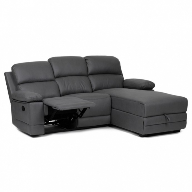 Rohová pohovka ASD-4213 šedá látka s možností polohování a r - 6