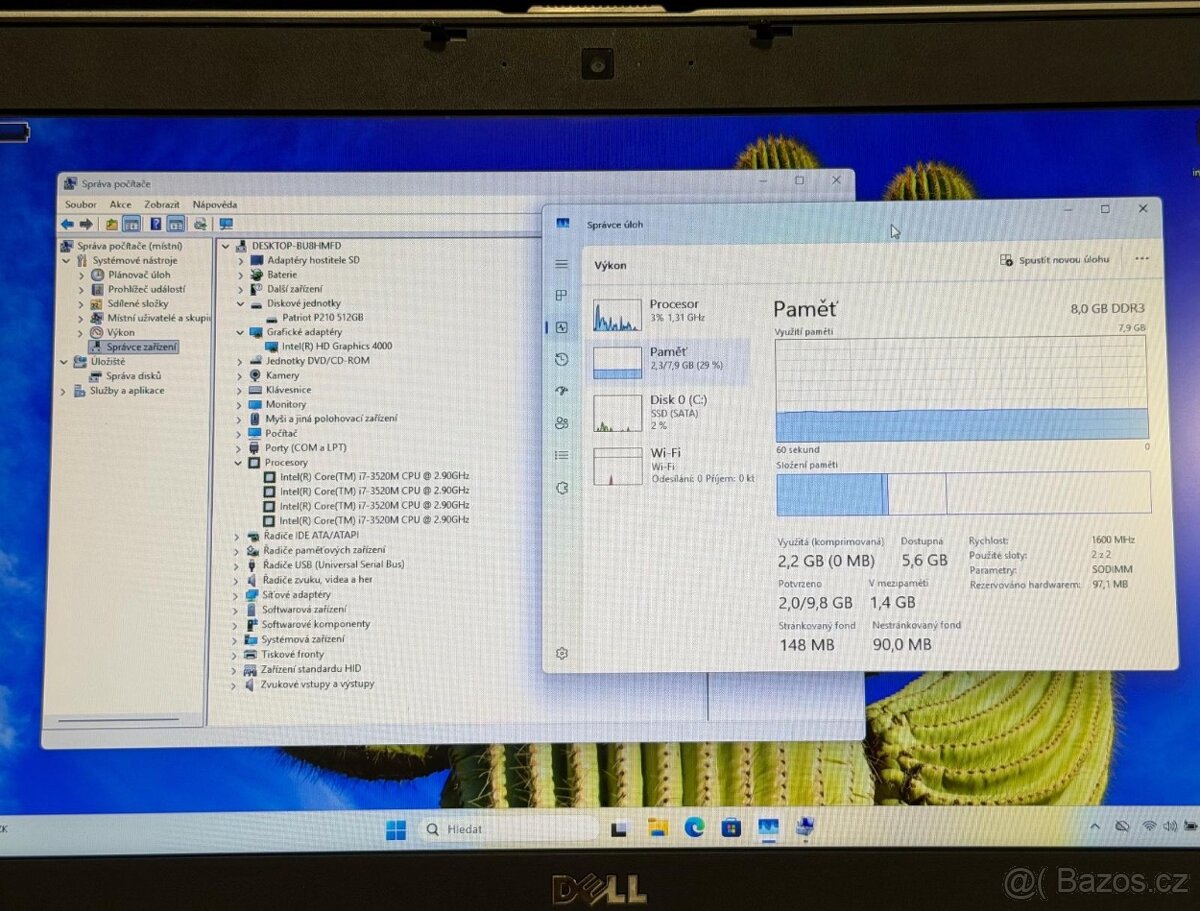 DELL Latitude E6530 - SSD 500GB / 8GB RAM / win 11 pro - pěk - 6