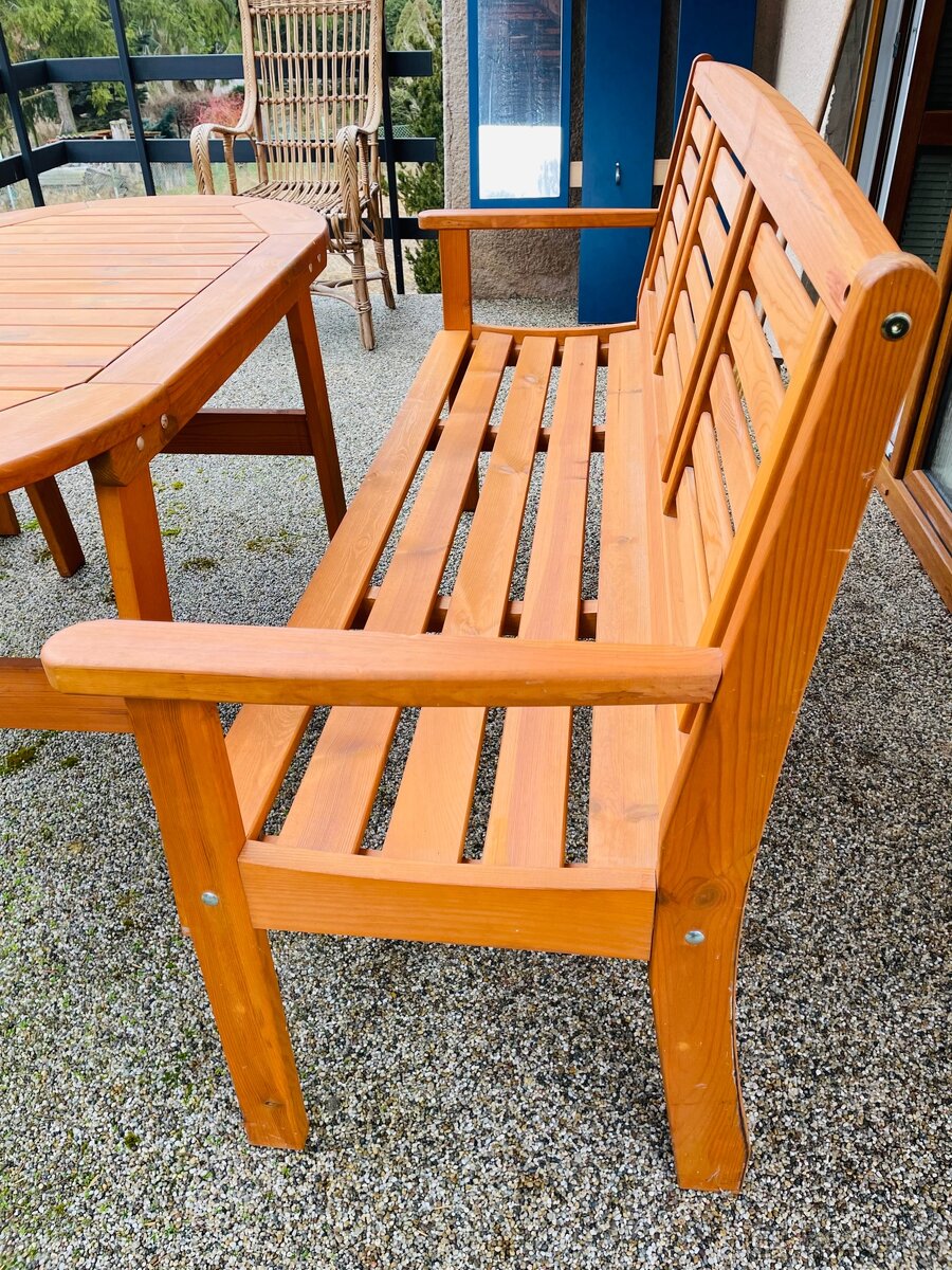 Zahradní set - dřevěný - 6