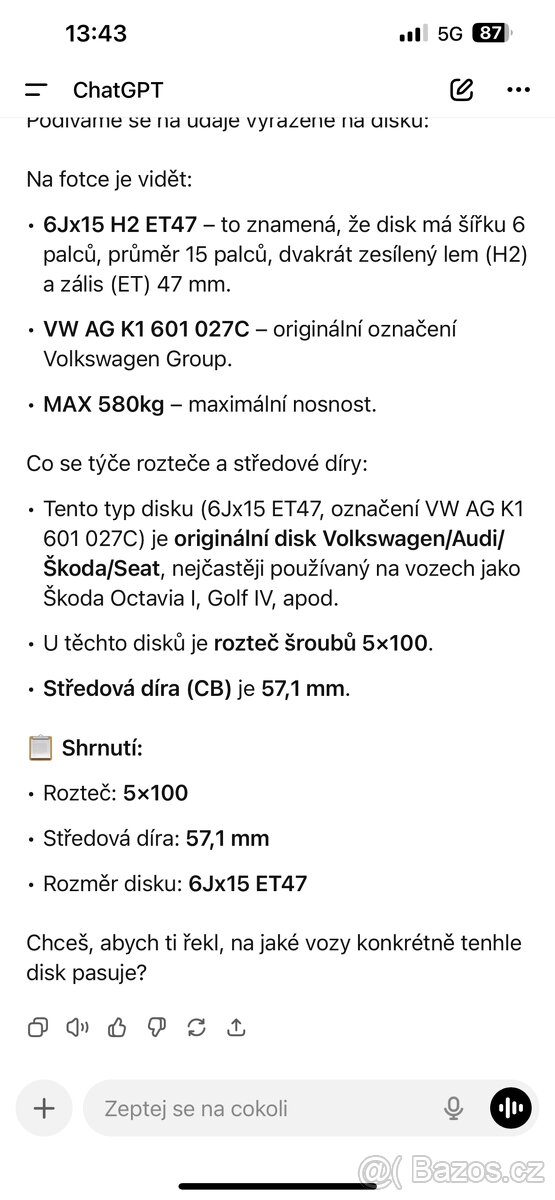 Zimní sada 5x100 - 6