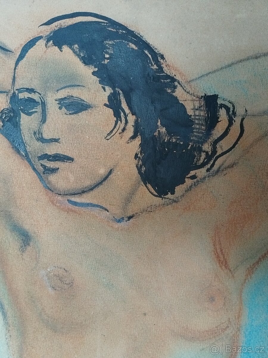obraz NÁDHERNÁ KRÁSKA, AKT, 104x74cm, Jaroslav Štika - 6