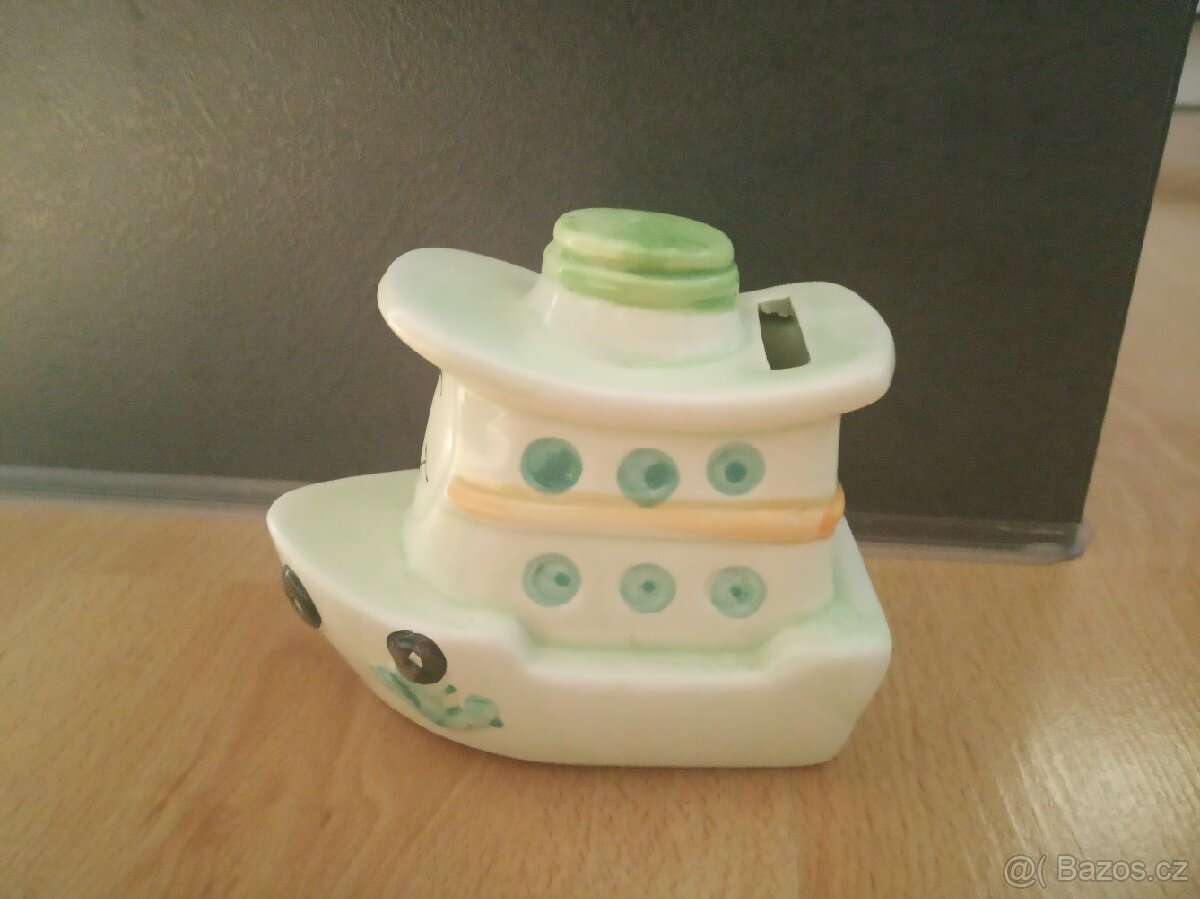 Keramická pokladnička LODIČKA - 6