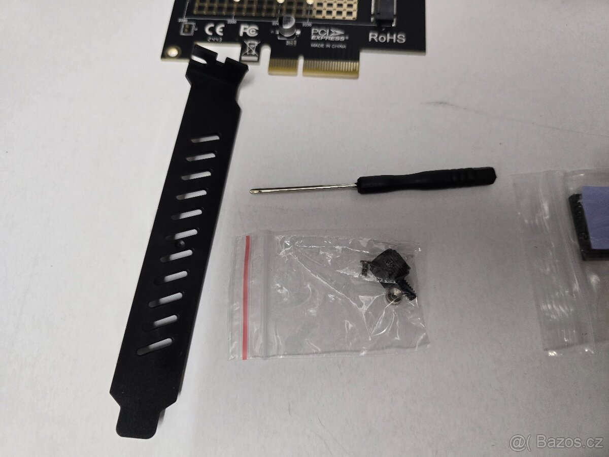 PCI-E adaptér pro M.2 NVME disky do základní desky + chladič - 6