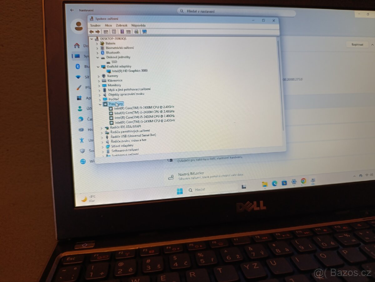 Notebook Dell Vostro V131 Intel Core i5-2430M, 8 gb RAM - 6