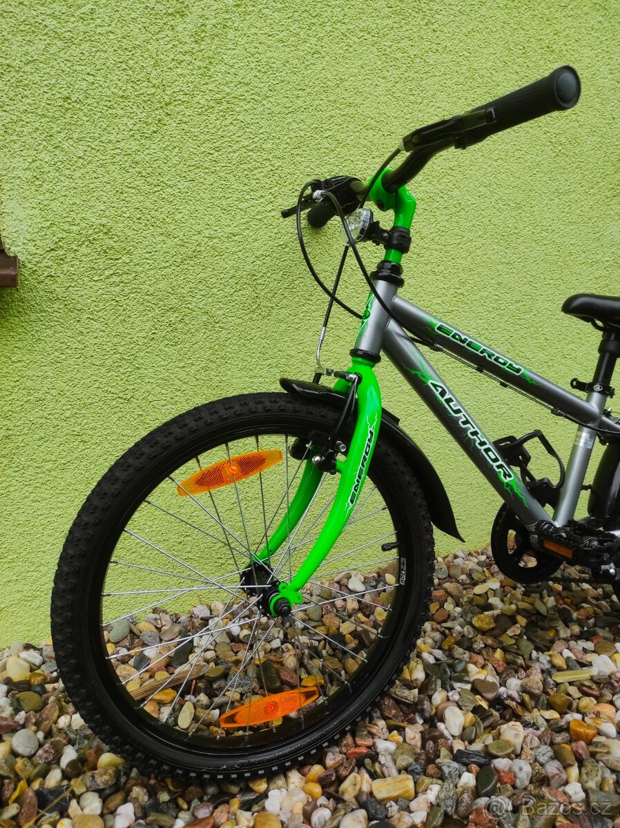 Značkové dětské kolo Author 20" (stříbrná/zelená) - 6