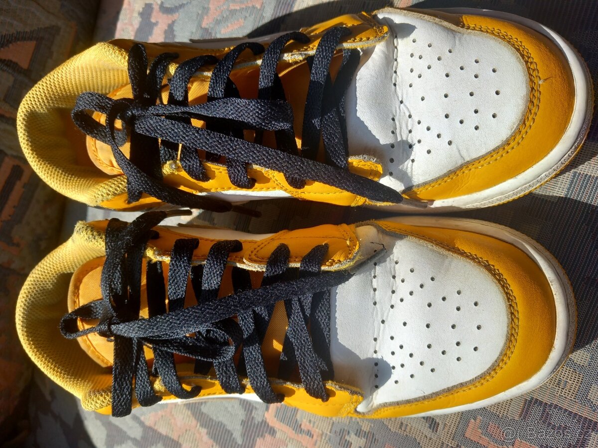 Boty Jordan Air 1 Low, vel. 38, žlutá, bílá, černá - 6