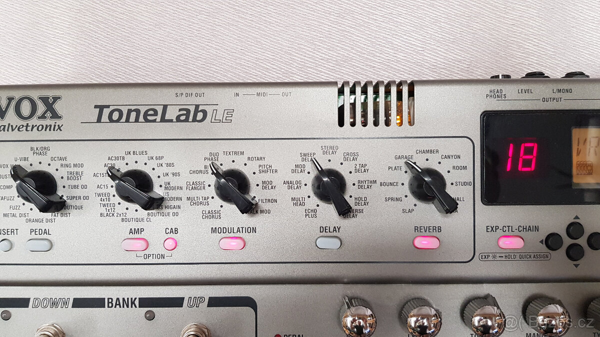 Lampový kytarový multiefekt VOX ToneLab LE a trafo - 6