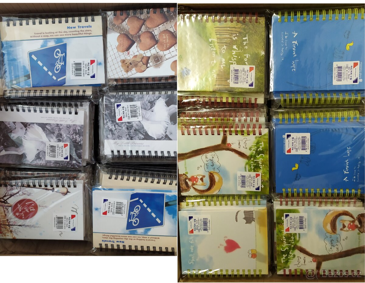 Krásné zápisníky, bloky, notesy, desky A4, A5 - 6