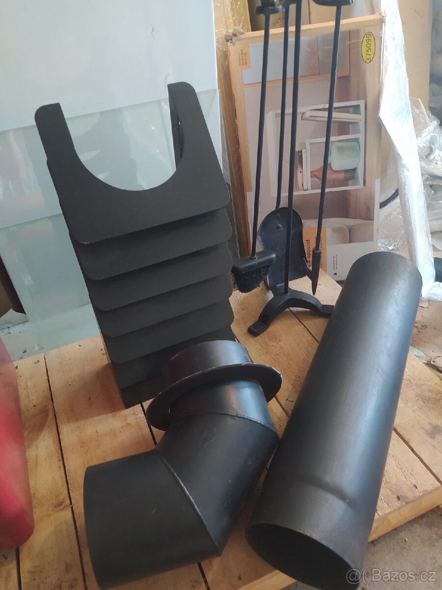 KACHLOVÁ KRBOVÁ ČERVENÁ KAMNA 7 KW + PŘÍSLUŠENSTVÍ - 6