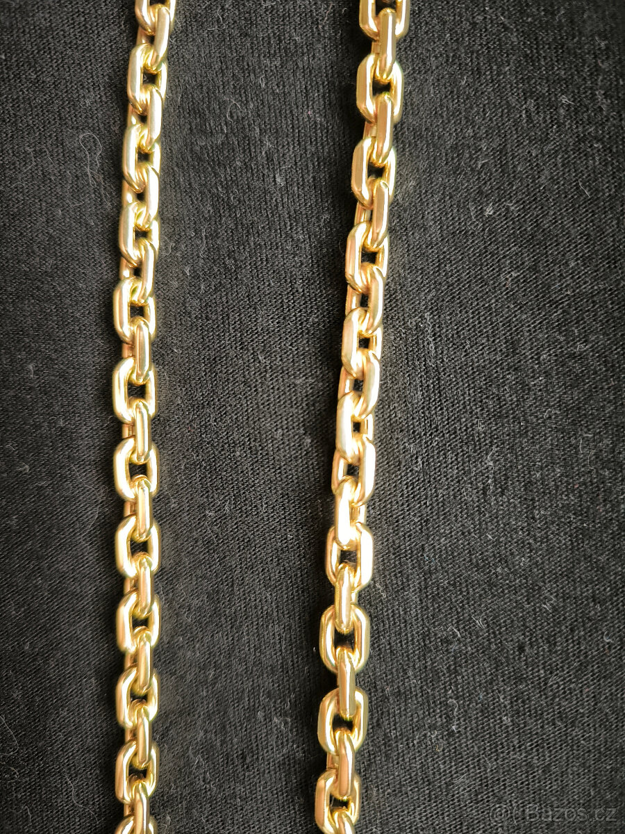 Zlatý 14 k řetěz anker - 6