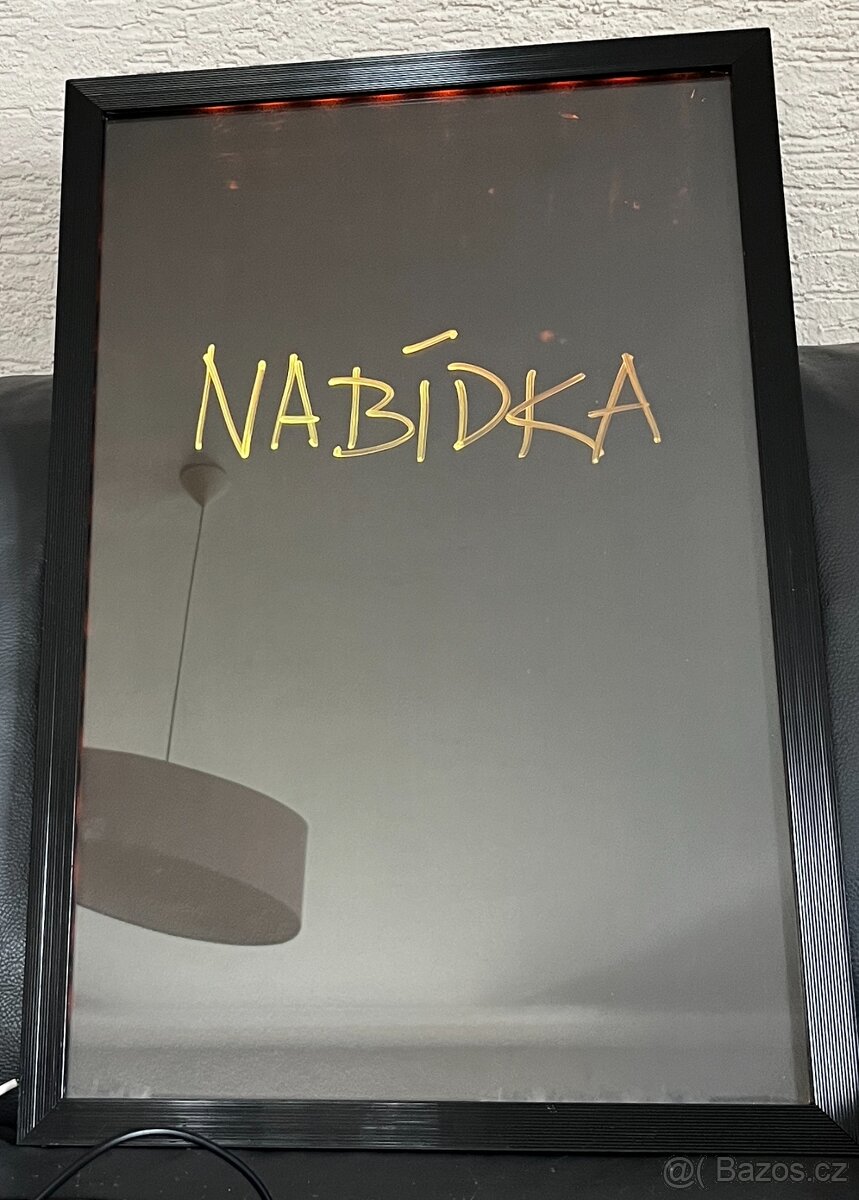 Světelná reklamní LED psací tabule 40x60 cm s DO - 6