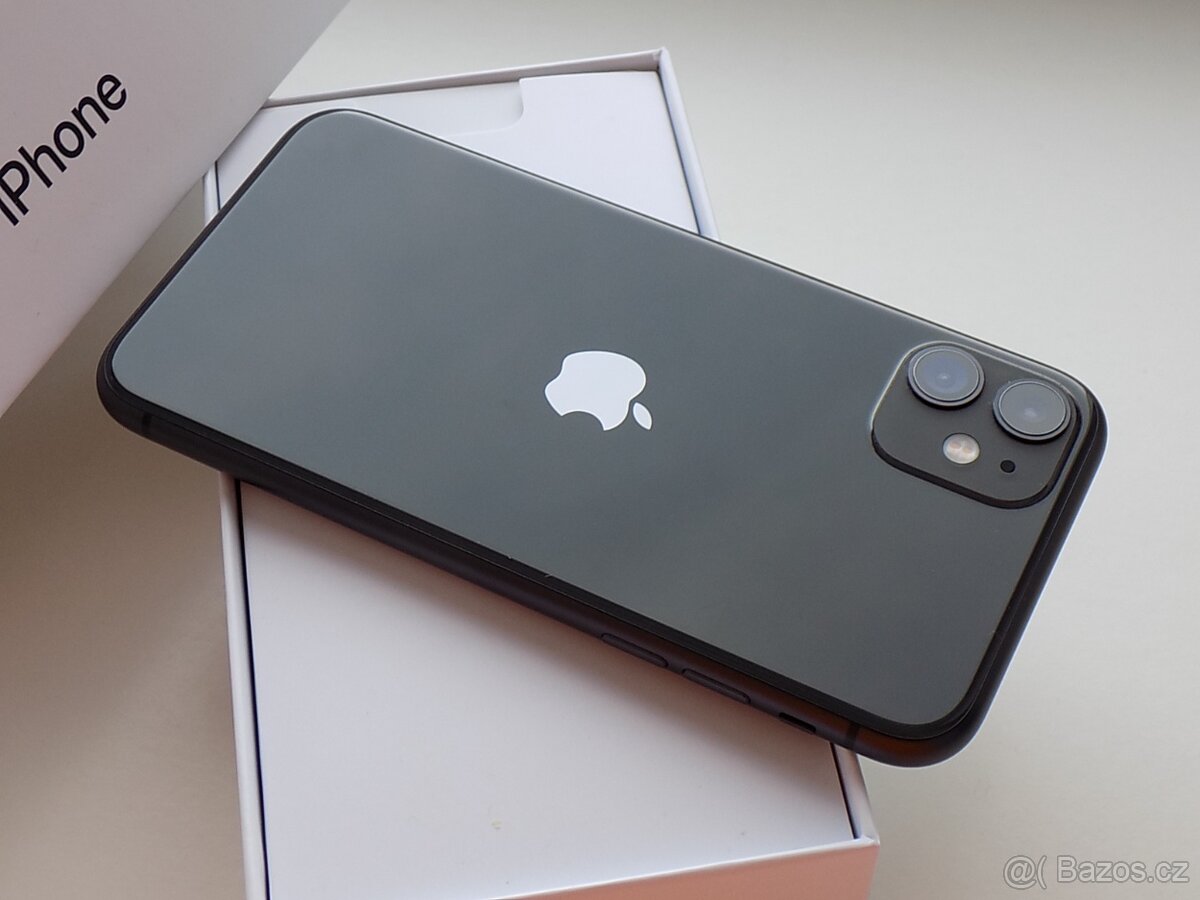 Apple iPhone 11 64GB Černý - ZÁRUKA 12 MĚSÍCŮ - 100% BATERIE - 6