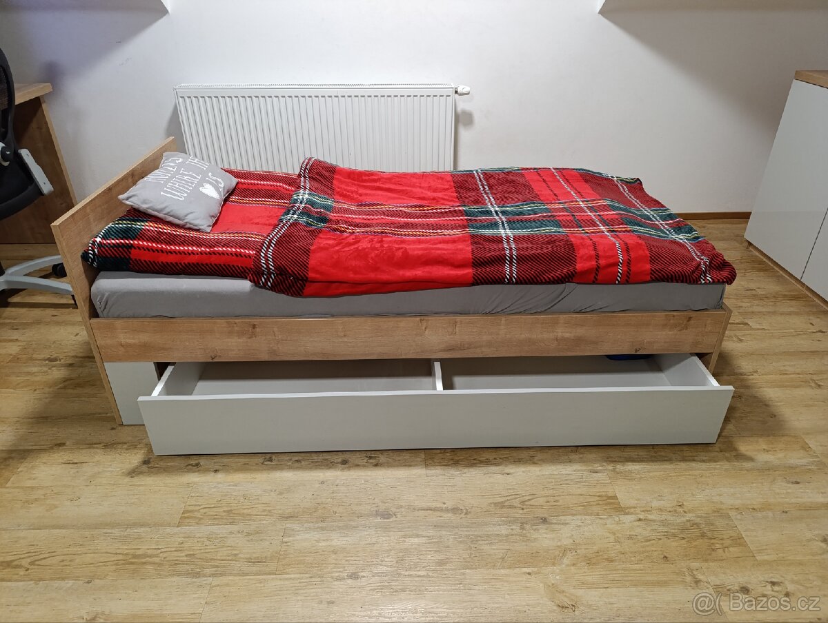 Dětské postele 90x190 s úložným prostorem (2ks) - 6