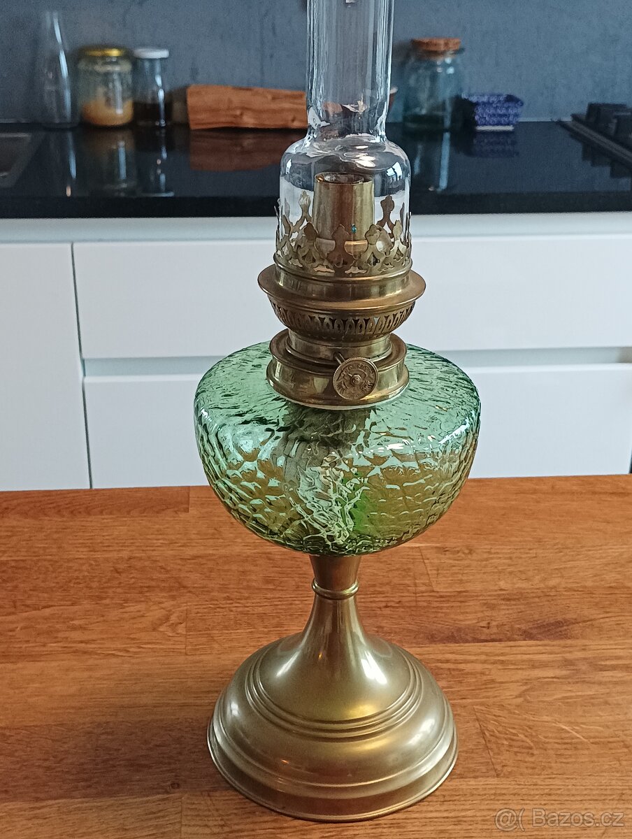 ART DECO STAROŽITNÁ PETROLEJKA BOINSOT PARIS KOLEM 1920 - 6