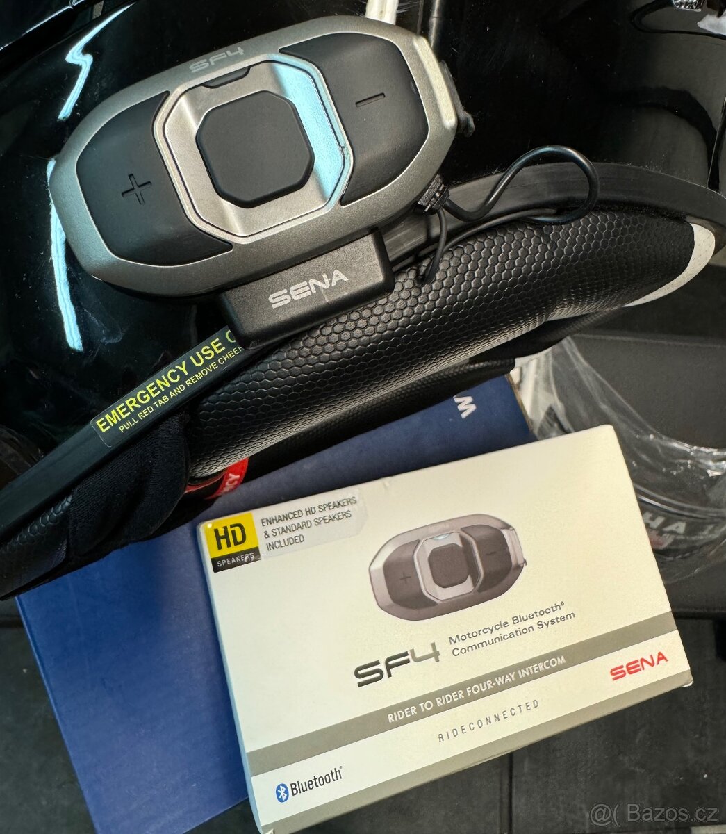 Helma HJC RPHA 11 metalblack L, komunikatoru Sena SF4 - 6