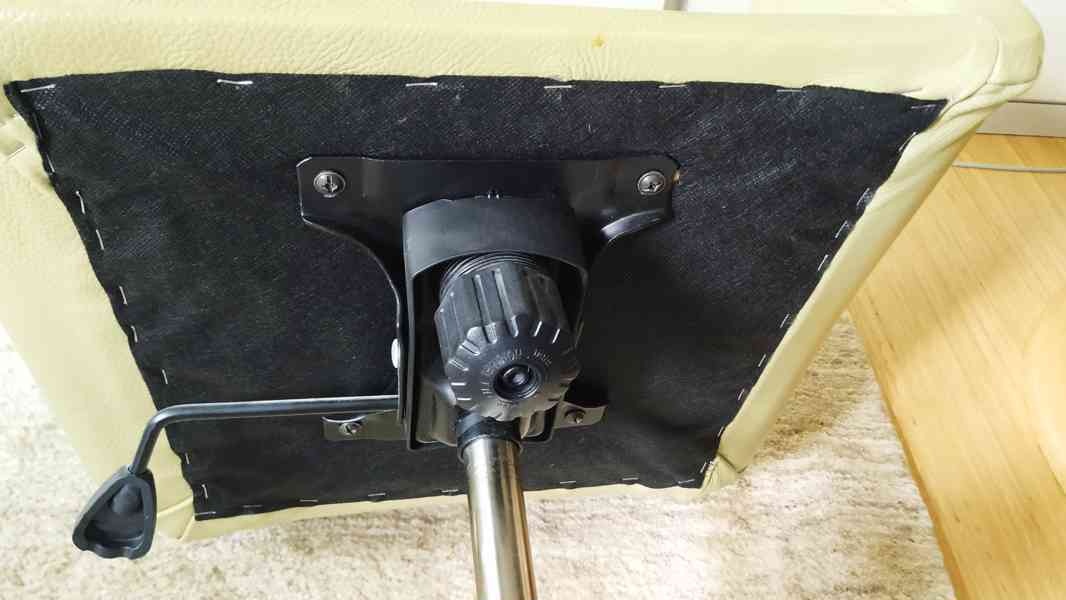 Kancelářská židle IKEA + potaženo kůží (olivově zelená) - 6