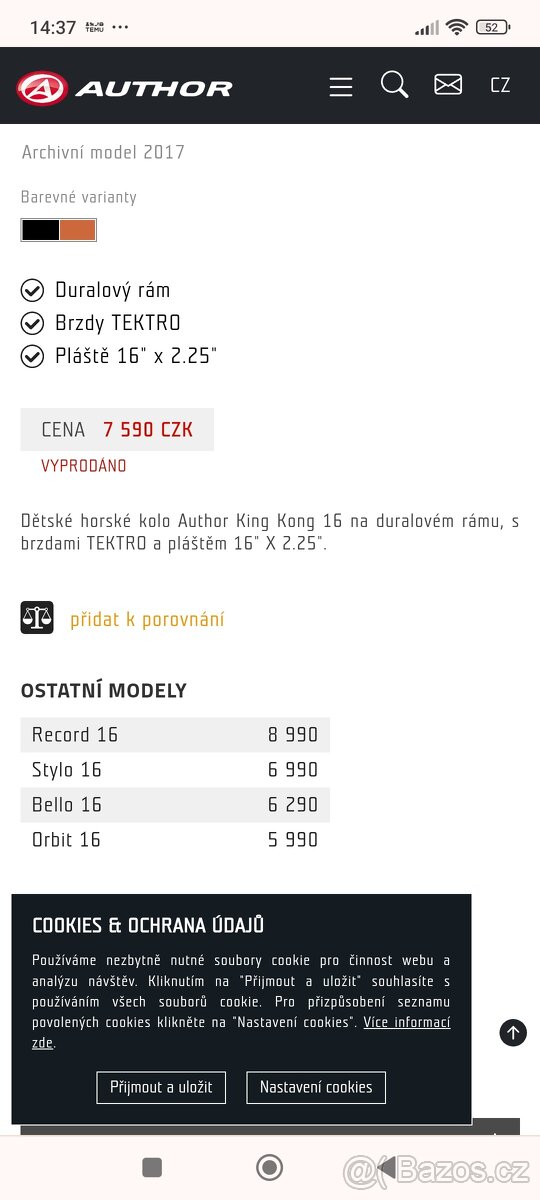 Dětské kolo Author - 6