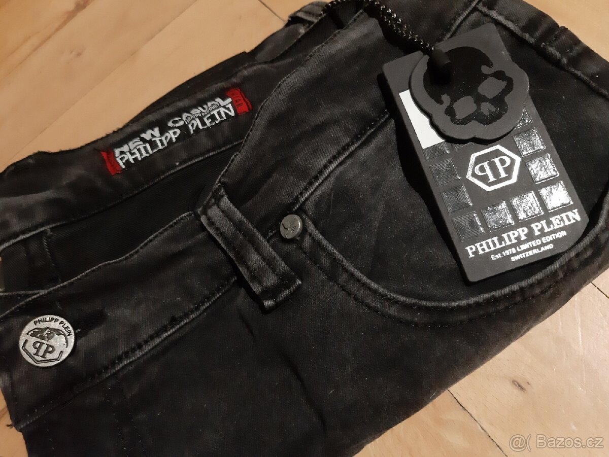 Philipp Plein pánské džínové kraťasy - 6