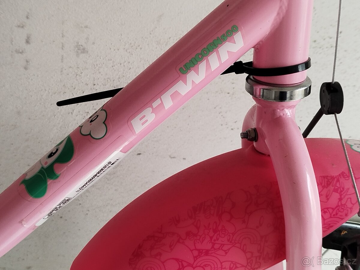 Dětské kolo btwin z Decathlonu s jednorožcem - 6