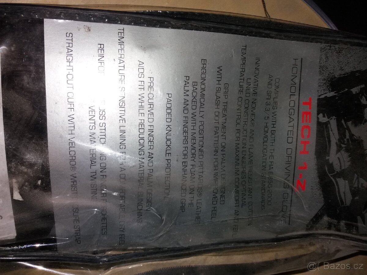 Závodní rukavice Alpinestar Tech 1-Z v Cool Grey - 6