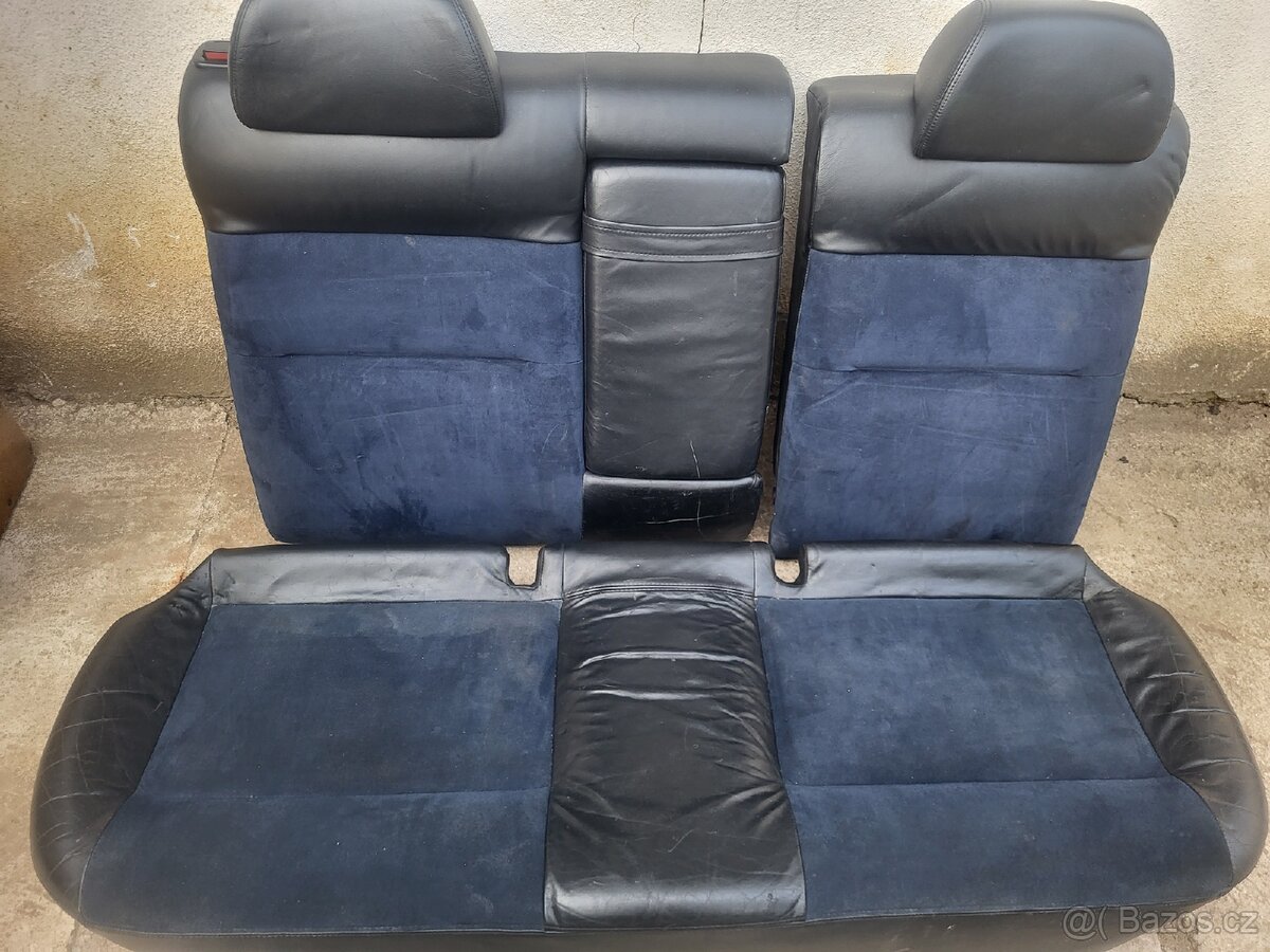 Sedačky Alcantara modré - 6