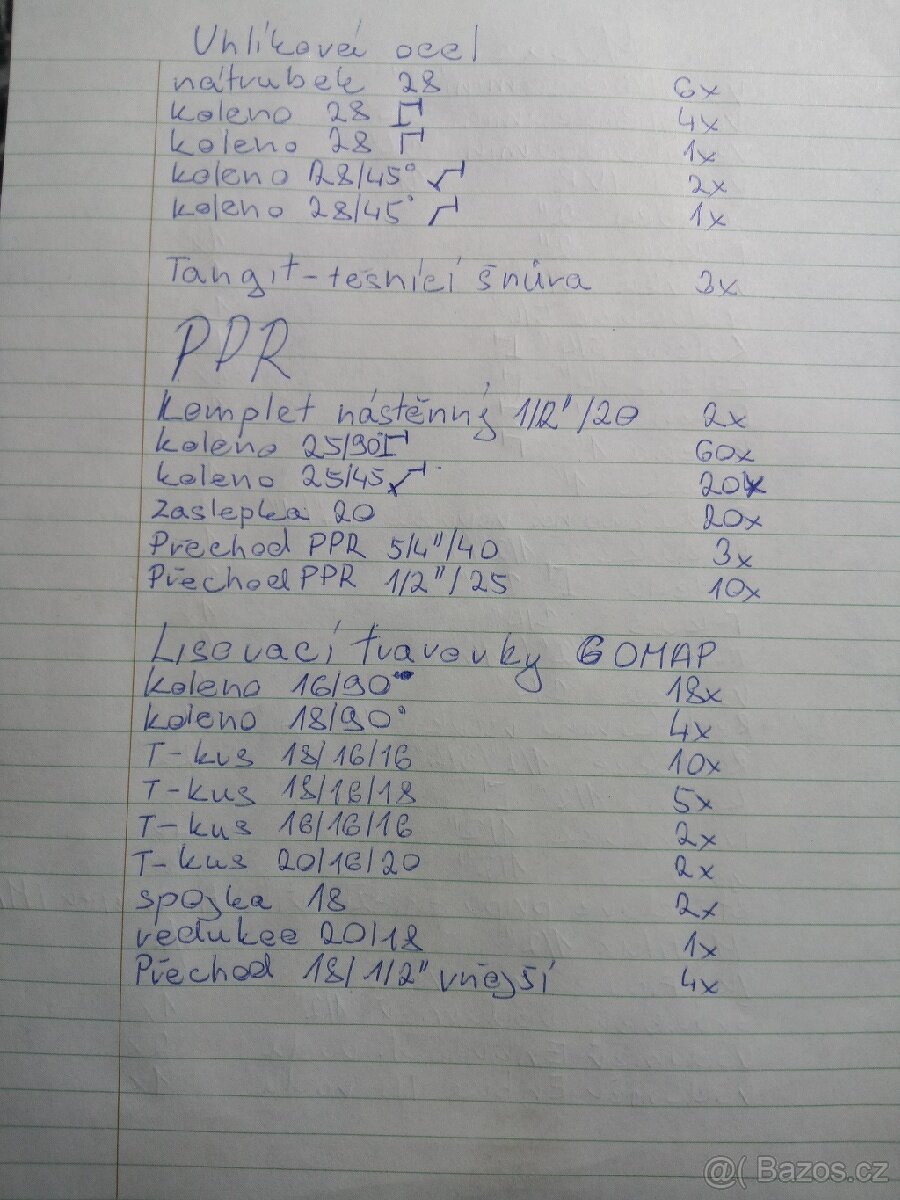 Instalatérský a topenářský materiál - 6