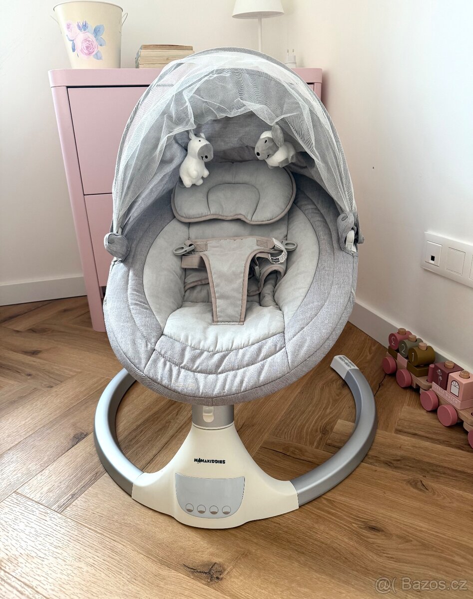 Elektrická houpačka a lehátko Mama Kiddies Premium 2v1 s - 6