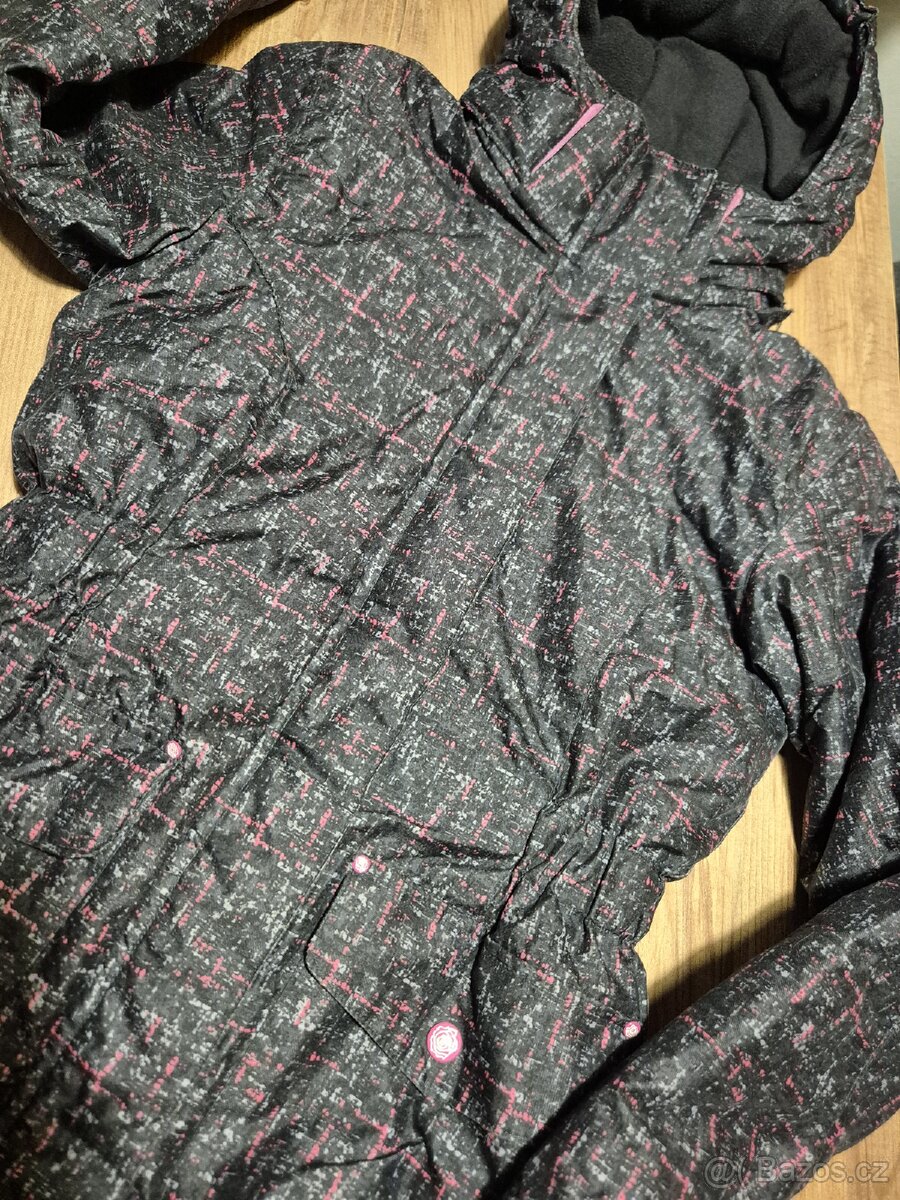 Zimní bunda velikost 164, 3x nákrčník, čepice a rukavice - 6