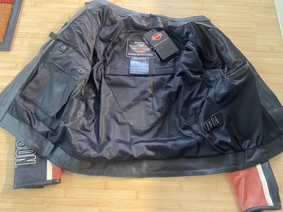 Nová kožená bunda Harley Davidson s visačkami - 6