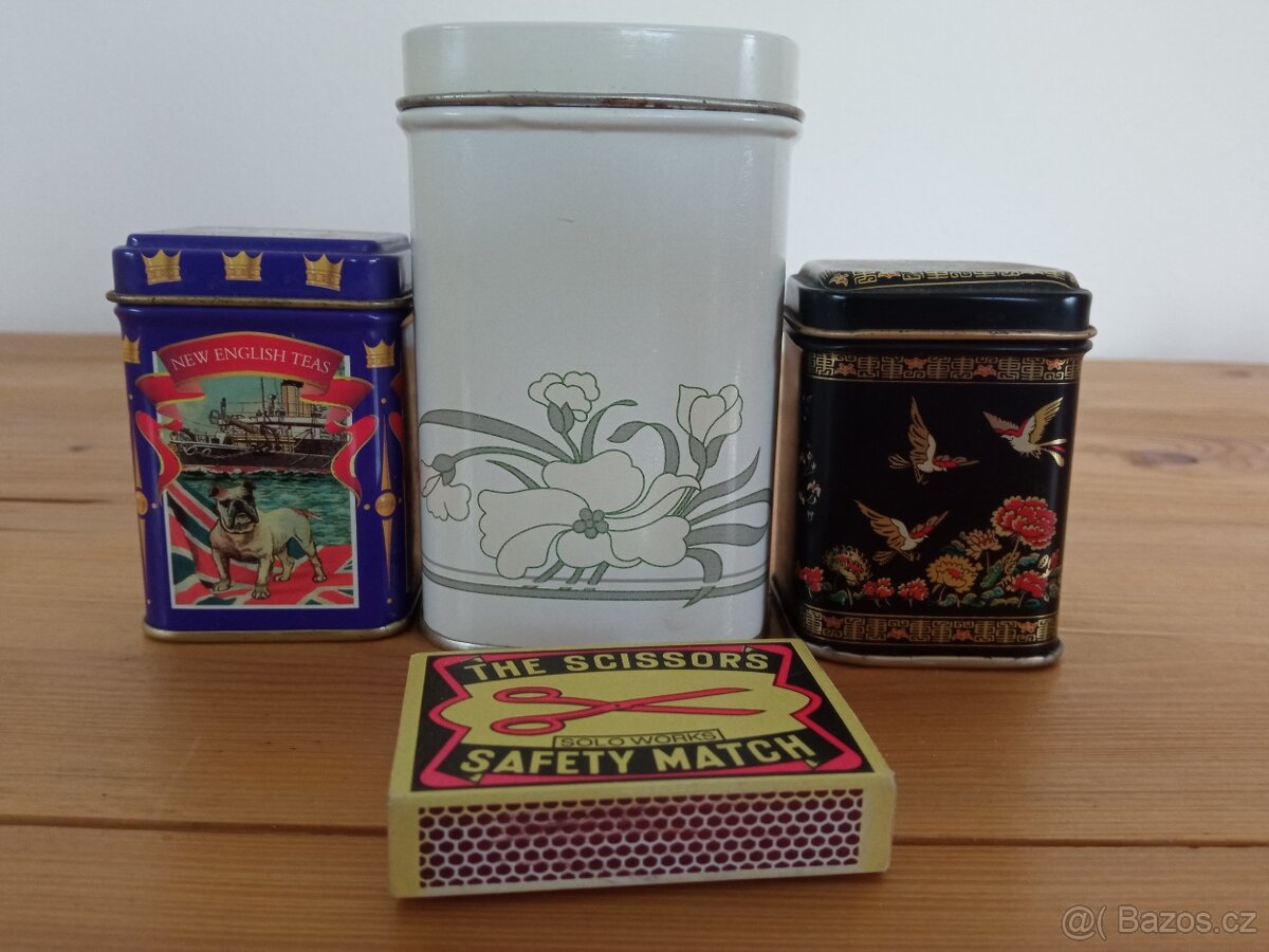 Staré plechové krabičky - 6