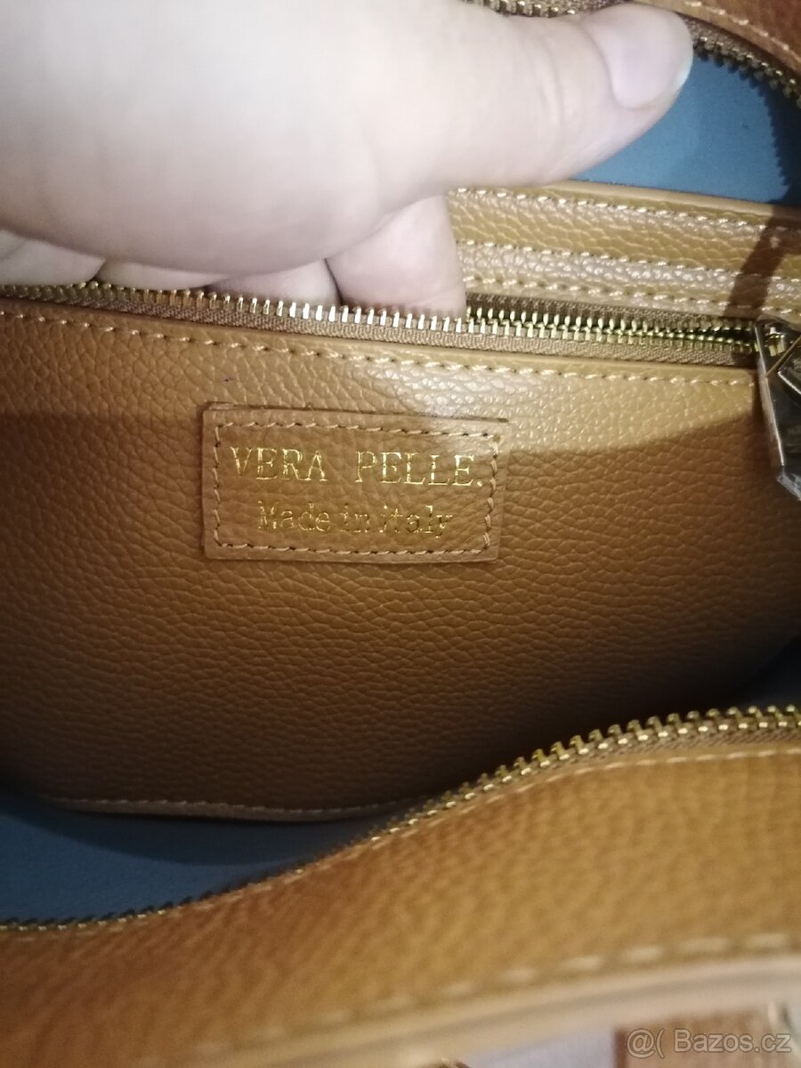 Nová kožená kabelka Vera Pelle - 6