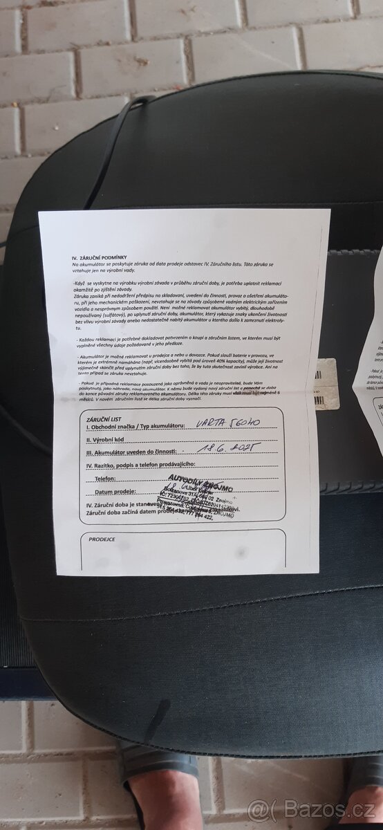 Prodám invalidní vozík 3 kolka - 6