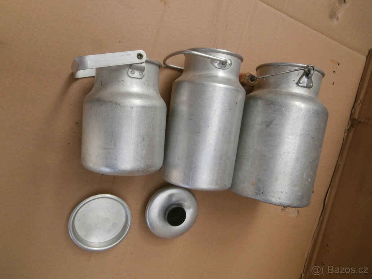 Konvička hliníková starší 3 kusy za 400 kč včetně pošty - 6