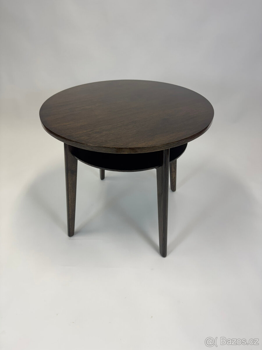 Kulatý konferenční stolek po luxusnní renovaci - šelak - 6