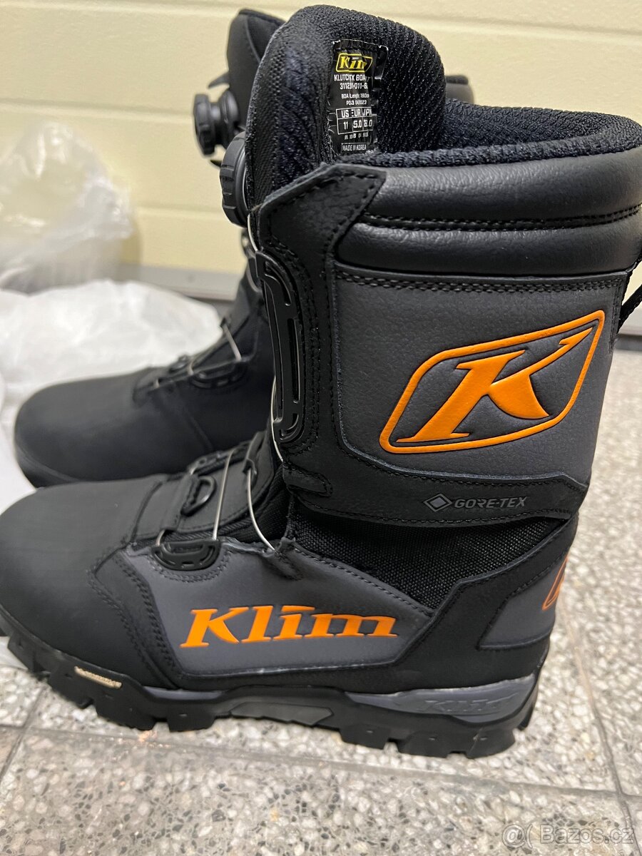KLIM KLUTCH GTX BOA snowmobile boty velikost US 11 (44,5) - 6