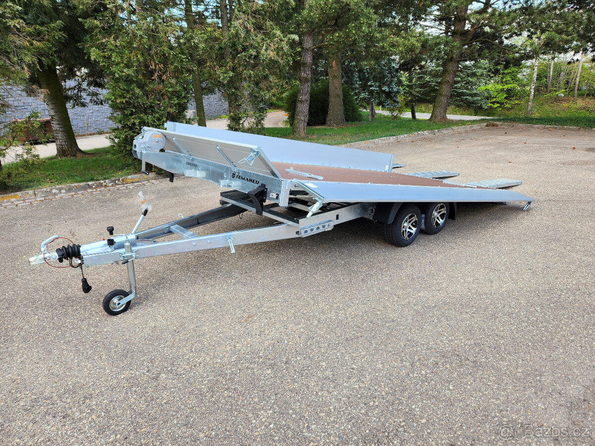 Sklopka Temared, ALU bočnice, 406x204cm, 2700kg, nájezdy - 6