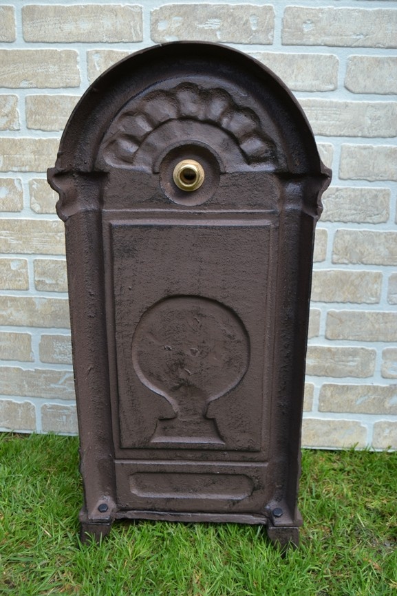 Litinová výlevka - umyvadlo - kašna MUŠLE 69 cm - hnědá - 6