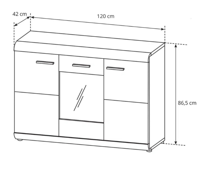Obývací stěna, komody - 6