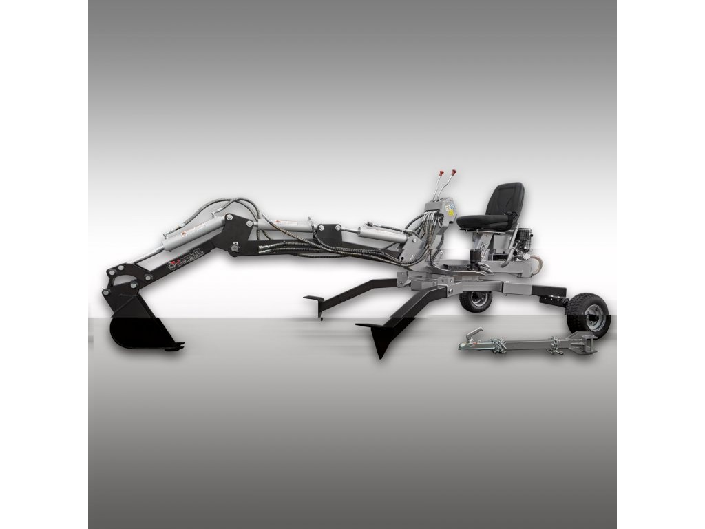 Minibagr Jansen MB-360° benzínový kráčející bagr - 6