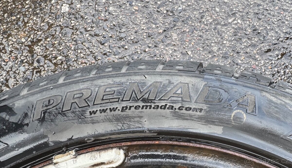 Plechové disky 195/50 R15 4x100 zimní pneu - 6