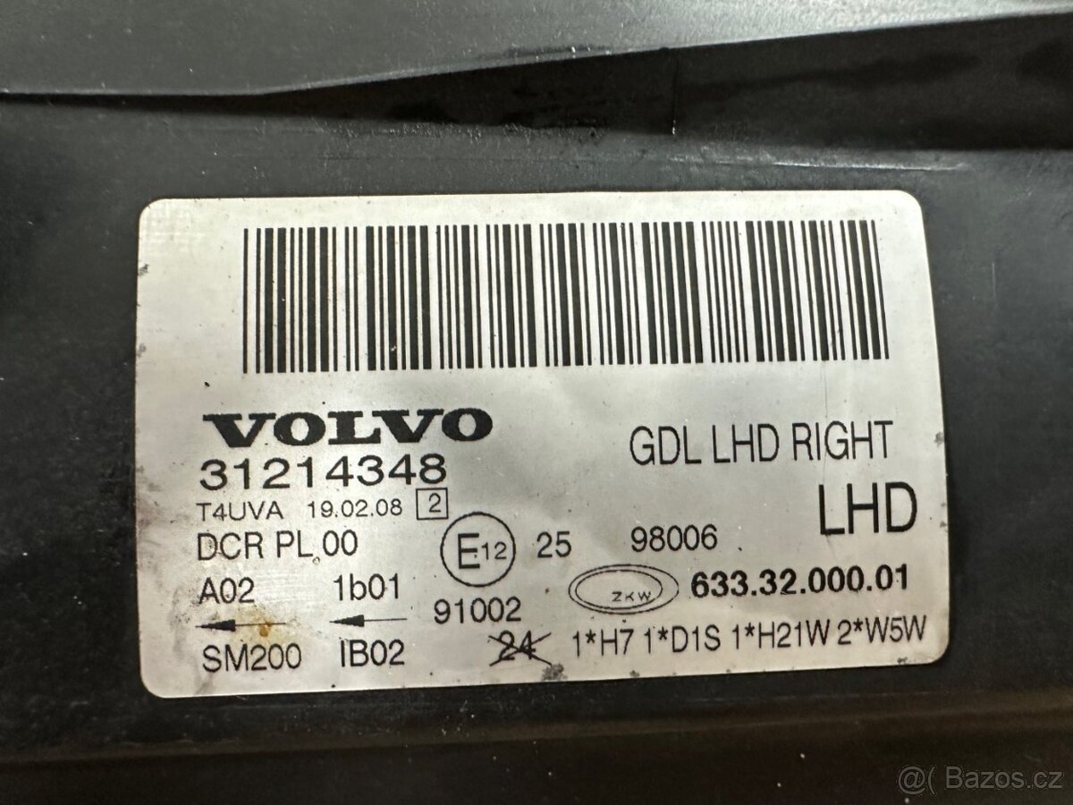 PRAVÁ PŘEDNÍ LAMPA VOLVO S80 II V70 III - 6