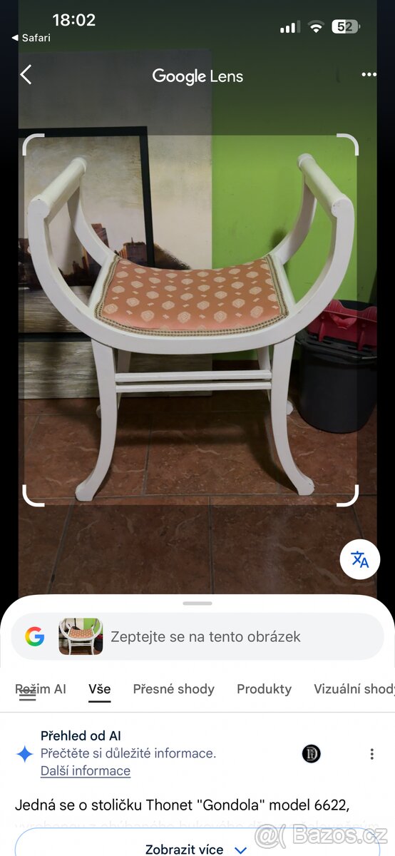 Thonet “Gondola” 1900, sběratelství, historie, starožitnost - 6