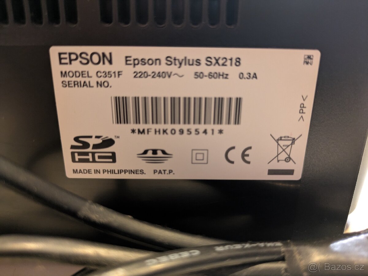 Tiskárna Epson Stylus SX218 - 6